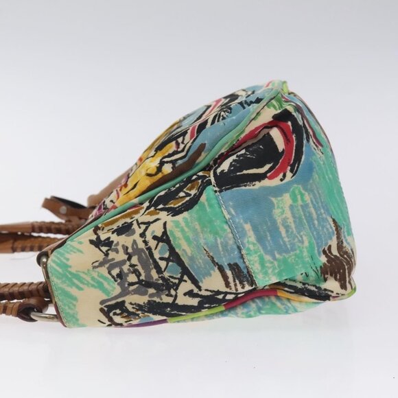 PRADA Hand Bag Nylon Blue Silver Auth 130935 - Picture 4 of 16